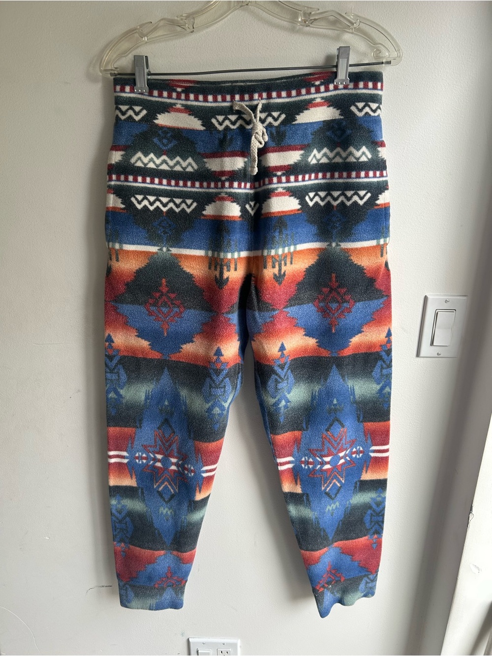 Polo Ralph Lauren Mens Sm Aztec Southwestern Fleece Sweatpants Drawstring